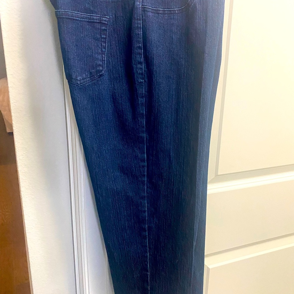 Vicente Steinmart size 4 Capri blue denim pull on jeans